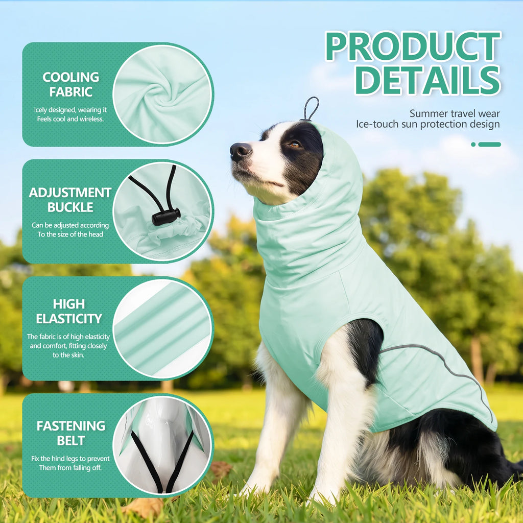 Pet Dog Sun Protective Clothing UV Shirt Cooling Clothes Breathable